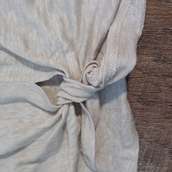J.Jill Nwt Tan linen tie  top 💙💙💙 - Picture 5 of 8